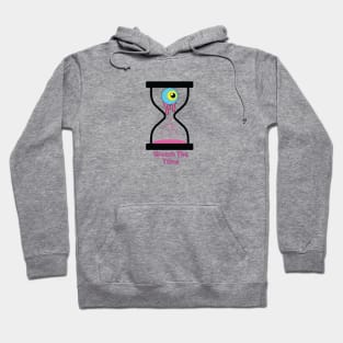 Hour Glass | Eye | Abstract Time Artwork Hoodie